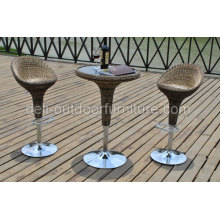 Silla y mesa alta Bar Set al aire libre muebles